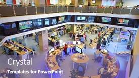  Presentation with office buildings - Audience pleasing slide set consisting of moscow-mar-5-office-buildings backdrop and a violet colored foreground