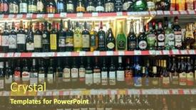  Presentation with liquor - Beautiful slide set featuring moscow-march-03-2017-showcase backdrop and a tawny brown colored foreground