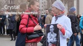  Presentation with protest - Audience pleasing slide set consisting of moscow-march-15-protest-manifestation backdrop and a gray colored foreground