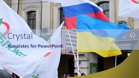  Presentation with protest - Beautiful PPT layouts featuring moscow-march-15-protest-manifestation backdrop and a light blue colored foreground