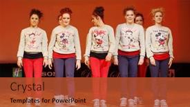  Presentation with hip hop - Audience pleasing slides consisting of moscow-march-27-crazy-family backdrop and a red colored foreground