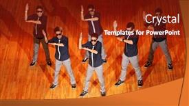  Presentation with hip hop - Amazing theme having moscow-march-27-poreotix-group backdrop and a tawny brown colored foreground