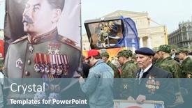  Presentation with communist russia - Presentation design enhanced with moscow-may-1-communist-party background and a seafoam green colored foreground