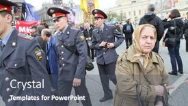 Presentation with communist russia - Cool new presentation with moscow-may-1-communist-party backdrop and a dark gray colored foreground