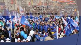  Presentation with government - Presentation design featuring moscow-may-1-united-russia background and a coral colored foreground