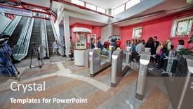  Presentation with street children - PPT theme consisting of moscow-may-14-children background and a gray colored foreground