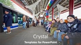  Presentation with street children - PPT theme with moscow-may-14-children background and a gray colored foreground