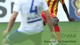  Presentation with premier league - Presentation having moscow-may-15-alania-s background and a seafoam green colored foreground