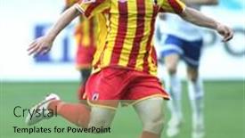  Presentation with premier league - PPT theme with orthodox monastery 13 century in mountains montenegro background and a tawny brown colored foreground