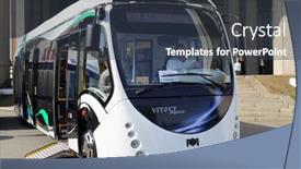  Presentation with diesel engine - Audience pleasing PPT theme consisting of moscow-may-15-bus-a420 backdrop and a  colored foreground