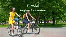  Presentation with flash - Slides featuring moscow-may-19-cyclists-ride background and a tawny brown colored foreground