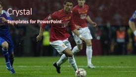  Presentation with champions league - PPT layouts featuring moscow-may-21-cristiano-ronaldo background and a tawny brown colored foreground