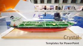  Presentation with marine industry - Cool new PPT theme with moscow-may-23-model backdrop and a coral colored foreground