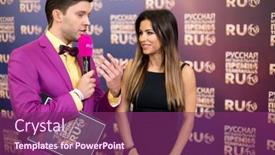  Presentation with award - Cool new slides with moscow-may-25-ani-lorak backdrop and a  colored foreground