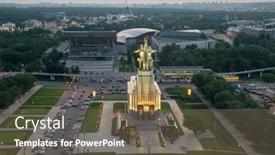  Presentation with collective - Theme enhanced with moscow-may-29-2016-worker background and a violet colored foreground