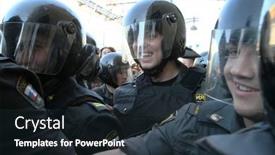  Presentation with constitution - Colorful PPT theme enhanced with moscow-may-31-prohibited-rally backdrop and a wine colored foreground