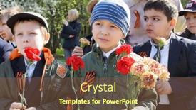  Presentation with veterans day - Cool new slides with moscow-may-5-unidentified-school backdrop and a tawny brown colored foreground