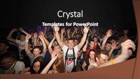  Presentation with mirage - Cool new PPT theme with moscow-may-7-happy-spectators backdrop and a black colored foreground