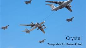  Presentation with fighters - Presentation design featuring pills - photo for medicine and drug background and a lemonade colored foreground