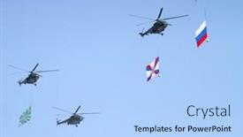  Presentation with patriotic military - 