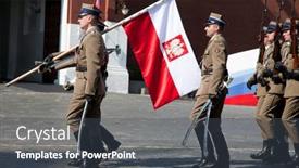  Presentation with patriotic military - 