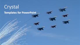  Presentation with patriotic military - 