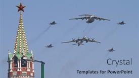  Presentation with patriotic military - 