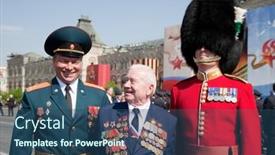  Presentation with patriotic military - 