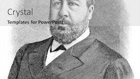  Presentation with engraving - Cool new slide deck with moscow-mayor-nikolai-alekseev-engraving backdrop and a light gray colored foreground