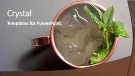  Presentation with mule - Presentation consisting of moscow mule also known background and a gray colored foreground