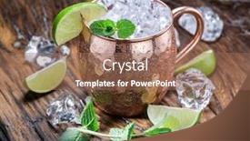  Presentation with mule - Theme with moscow-mule-frosty-copper-mug background and a coral colored foreground
