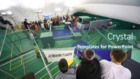  Presentation with physical education - Audience pleasing presentation theme consisting of moscow-nov-17-the-place backdrop and a ocean colored foreground