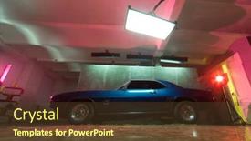  Presentation with release - Theme enhanced with fast food - corn popcorn in a bag background and a coral colored foreground