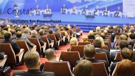  Presentation with organization - Beautiful PPT layouts featuring moscow-november-14-attentive-listeners backdrop and a light blue colored foreground