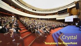  Presentation with organization - Audience pleasing slide deck consisting of moscow-november-14-people-listen backdrop and a  colored foreground