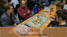  Presentation with board game - Amazing PPT layouts having moscow-november-2019-gamer-board backdrop and a gold colored foreground