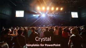  Presentation with rock band - Amazing theme having moscow-oct-12-fans backdrop and a wine colored foreground