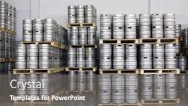  Presentation with brewery - Presentation theme consisting of moscow-oct-16-pallets background and a gray colored foreground