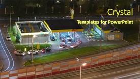  Presentation with gas station - Cool new presentation theme with moscow-oct-17-a-line backdrop and a wine colored foreground