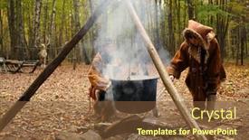  Presentation with husky - Cool new presentation theme with moscow-oct-18-2015-chukchi backdrop and a  colored foreground