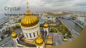  Presentation with unmanned - Beautiful slide deck featuring running in china travel backdrop and a coral colored foreground