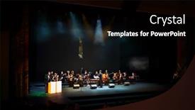  Presentation with awards ceremony - PPT theme with moscow-oct-25-2016-concert background and a black colored foreground
