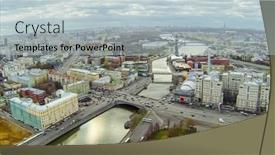  Presentation with city roads - PPT layouts having moscow-oct-26-view background and a  colored foreground