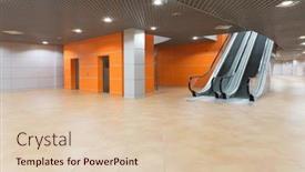  Presentation with lift - Slide set enhanced with moscow-oct-3-empty-modern background and a lemonade colored foreground