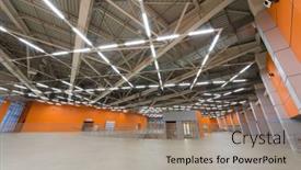  Presentation with operation room - Audience pleasing presentation theme consisting of moscow-oct-3-spacious-hall backdrop and a coral colored foreground