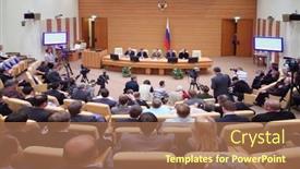  Presentation with olympic games - Audience pleasing presentation theme consisting of moscow-oct-6-participants backdrop and a coral colored foreground