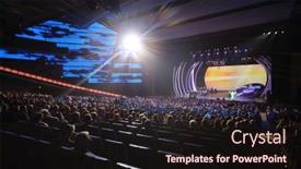  Presentation with spotlight - Slides with moscow-october-14-spotlight-audience background and a wine colored foreground