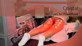  Presentation with infrared - Theme consisting of bright kitchen with beautiful wooden furniture fresh vegetables on a cutting board background and a light gray colored foreground