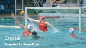  Presentation with water polo - Slide deck enhanced with little boys washing car background and a gray colored foreground