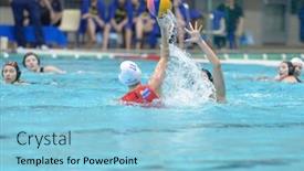  Presentation with water polo - Colorful slide set enhanced with little boys washing car backdrop and a gray colored foreground